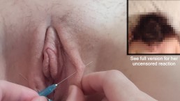 Lily Gets Pierced All Over CLIT Nipples Labia Vagina Needles Piercing BDSM